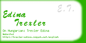 edina trexler business card